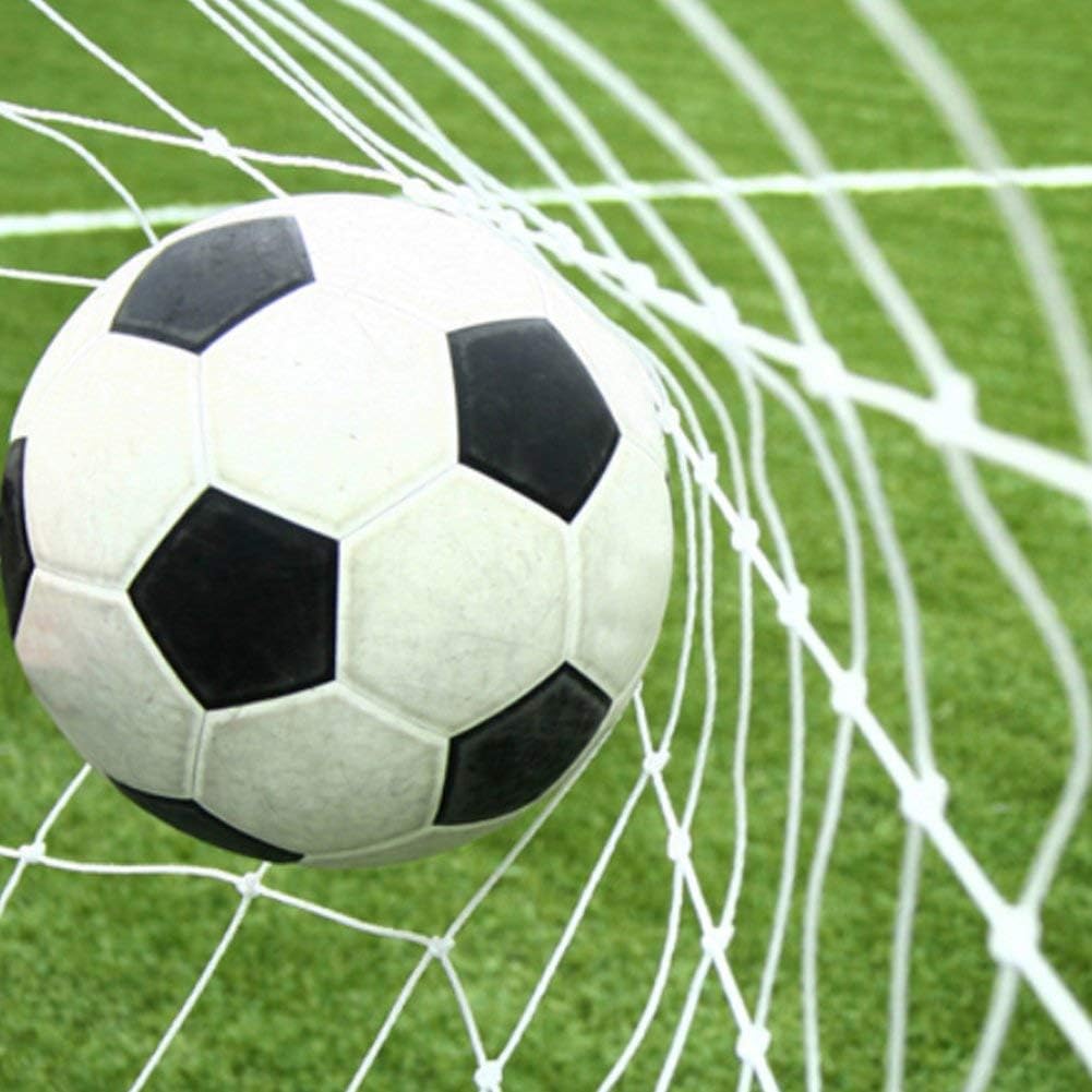 Fdit Fussball Tor Net, Polypropylen (PP) Fussball Sport Ersatz Tor Netze weiss, für Sport Match Trai