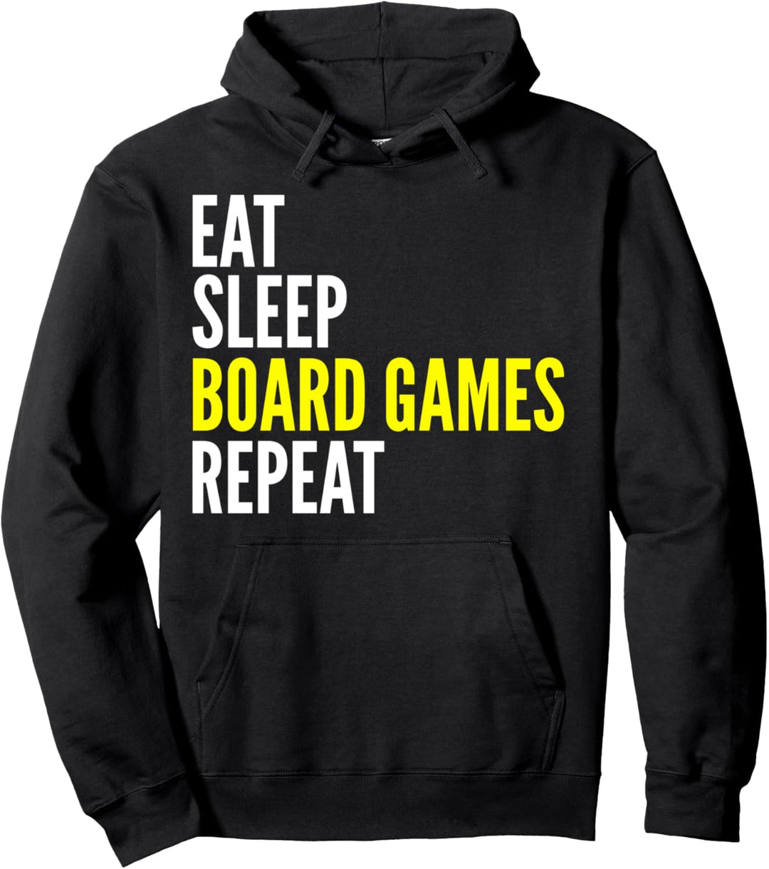Brettspiel Spieler Lustig - Eat Sleep Brettspiele Wiederholen Pullover Hoodie