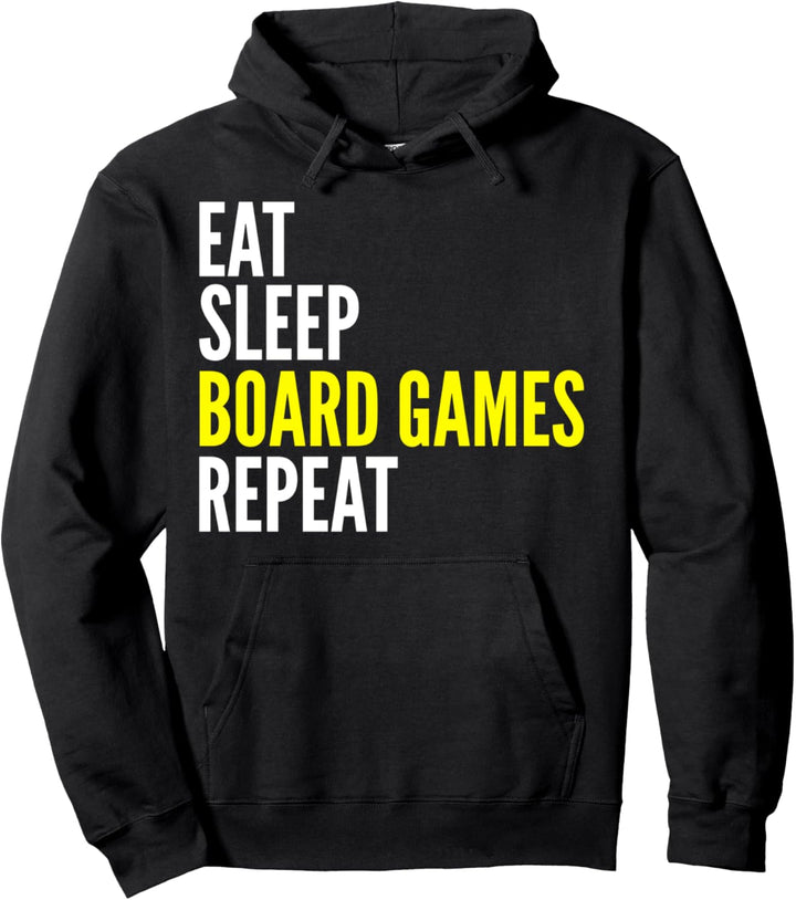 Brettspiel Spieler Lustig - Eat Sleep Brettspiele Wiederholen Pullover Hoodie