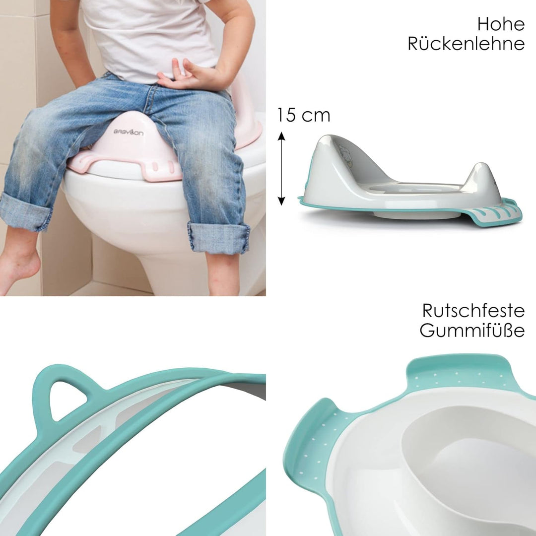 BABYLON Flipper Klodeckel Toilettensitz für Kinder Anti-Rutsch Ergonomisch. Baby toilettentrainer mi