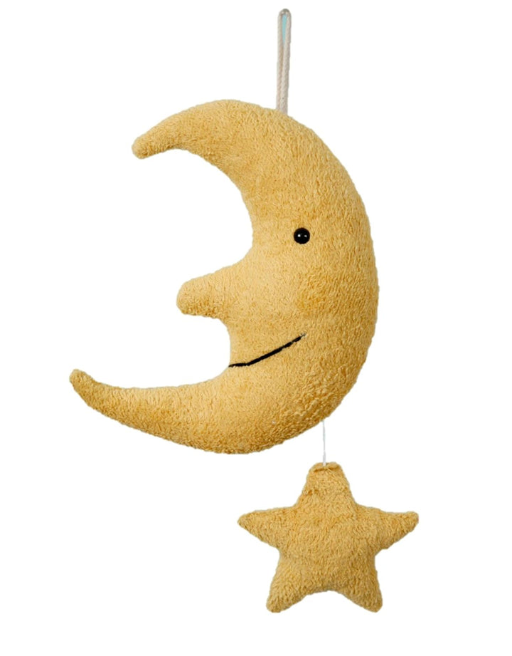 Efie Bio - Spieluhr Mond mit Stern – Bio-Baumwolle (kbA), Made in Germany, GOTS-zertifiziert - nachh