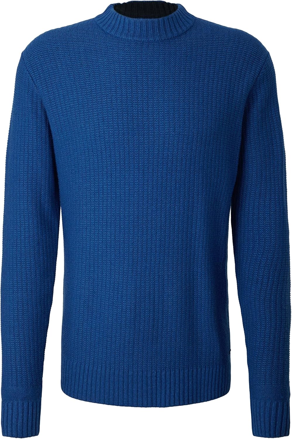TOM TAILOR Herren Strickpullover mit Wolle M 11284 - Night Sky Blue Melange, M 11284 - Night Sky Blu
