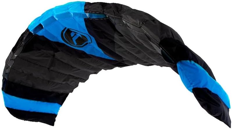 Wolkenstürmer® Paraflex Quad 4-Leiner Lenkmatte 3.9 in blau - „Ready to Fly“ Kite Drachen inkl. Hand