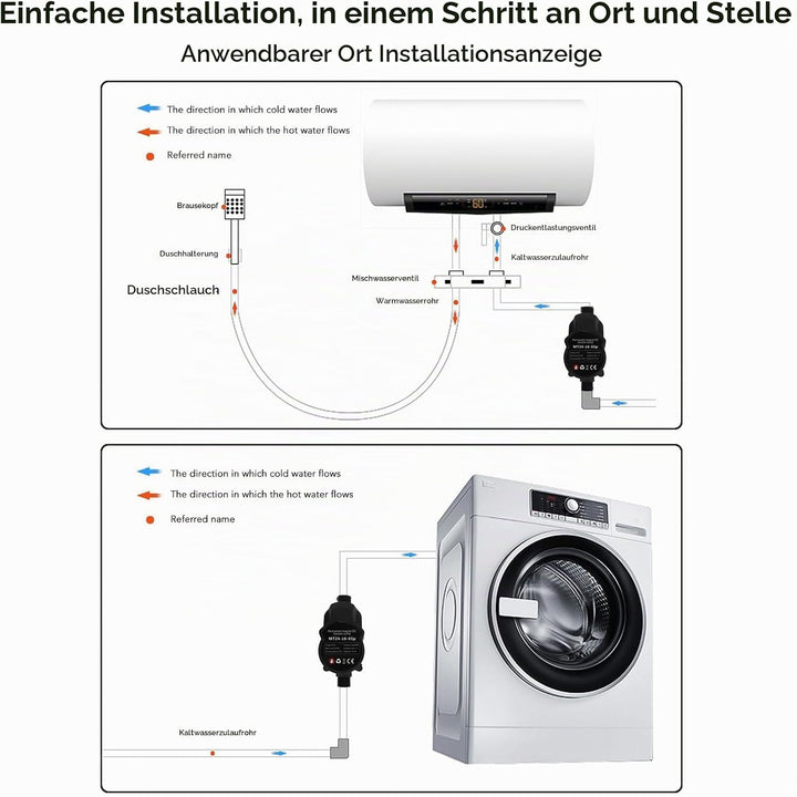 Wasserdruck Erhöhen Pumpe, 24V Druckerhöhungspumpe Automatischer Wasserdruckverstärker Pumpensteueru
