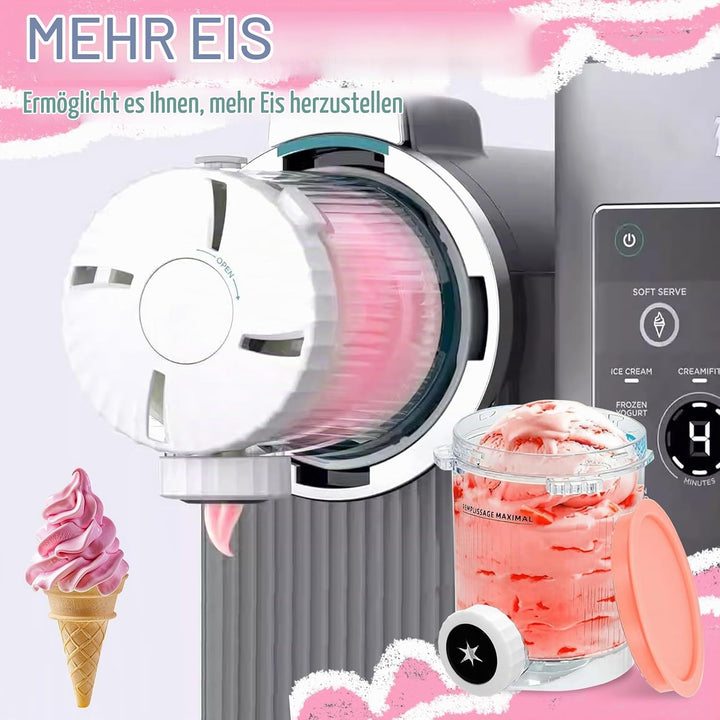 4 Stück Ninja Creami Behälter 480ml, BPA-frei &amp; Spülmaschinenfest, Kompatibel mit Ninja NC300/NC301/
