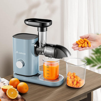 Aobosi Slow Juicer Entsafter Gemüse und Obst Profi Entsafter mit Ruhiger Motor & Umkehrfunktion & Sa