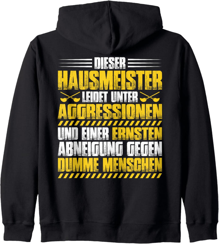 Aggressionen Hausmeister Kapuzenjacke