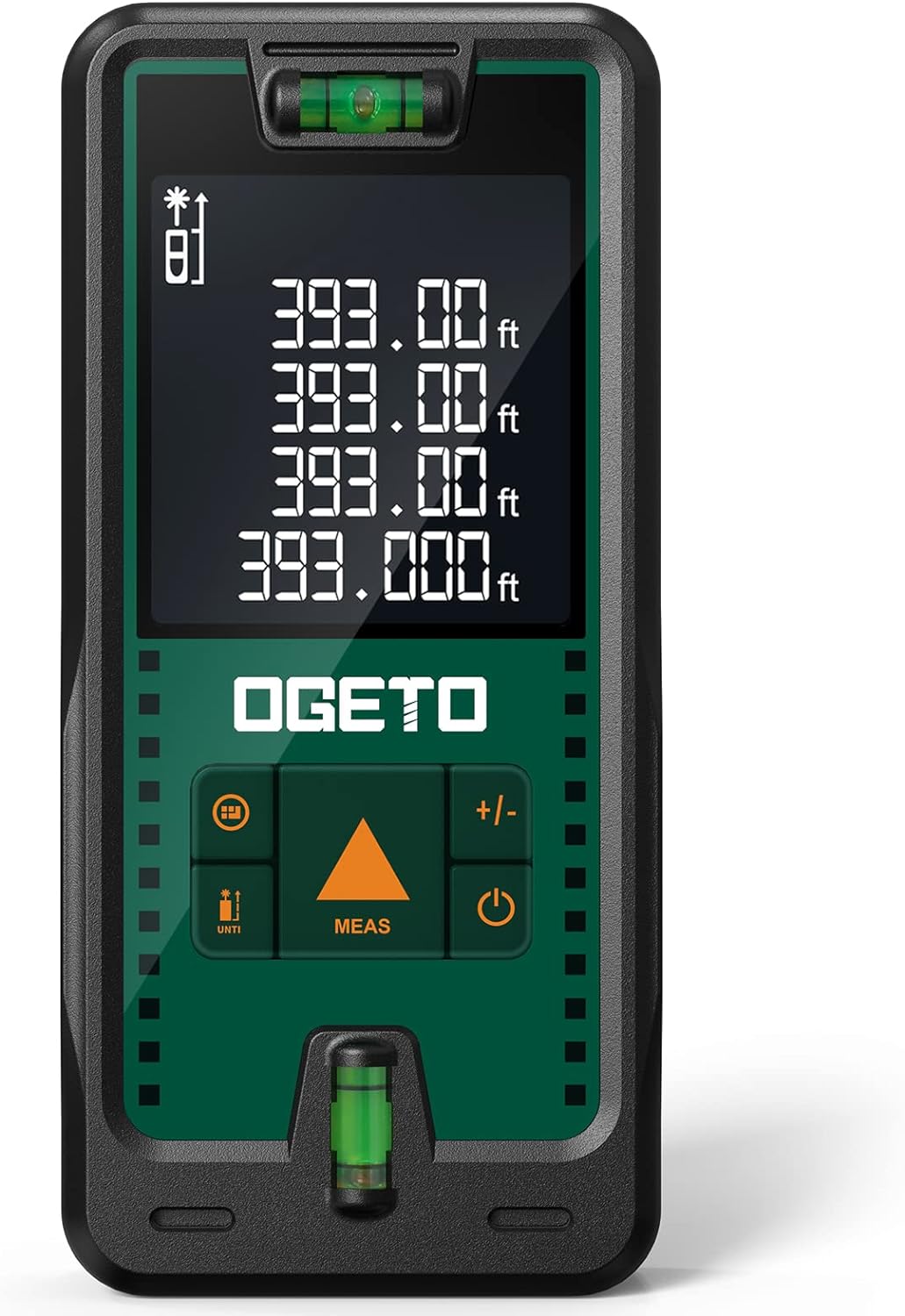 Laser Entfernungsmesser, OGETO Laser Entfernungsmesser mit LCD Hintergrundbeleuchtung, 99 Datensätze