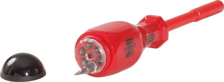 KS Tools 117.1625 1/4" Isolierter Bit-Schraubendreher mit Magazin
