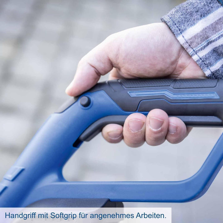 Scheppach Akku Unkrautbürste C-FR100-X Fugenbürste mit Teleskopfunktion | BürstenØ 115 mm | Führungs