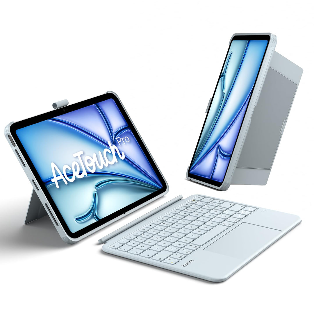 Inateck Hülle mit Tastatur für iPad Air 11 Zoll(2025/2024),Air 5/4,für iPad Pro 11 Zoll, 5,1" Vollfl