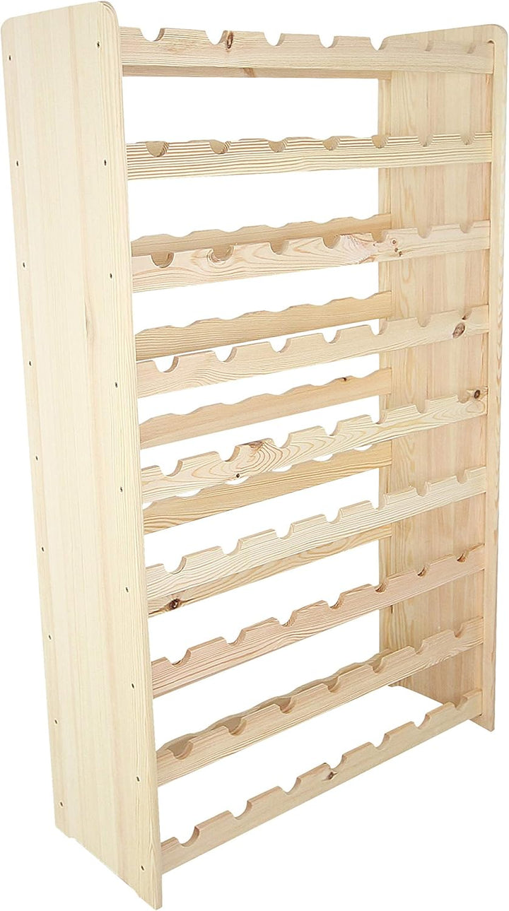 Lenmar, Wählen Sie Ihre Farbe, RW-3-63, Weinregal aus Holz, 118 x 72 x 26,5 cm, für 63 Flaschen, 9 l