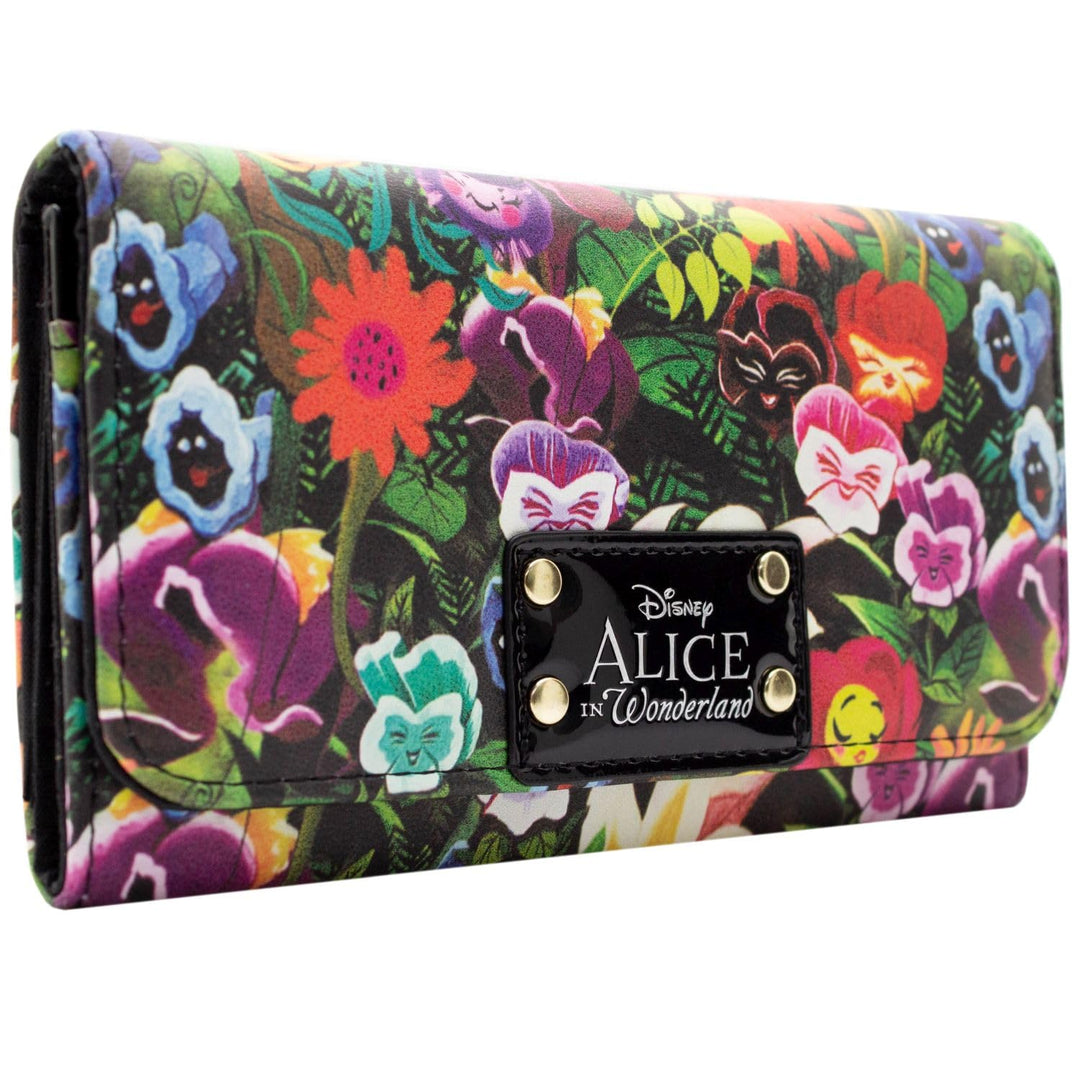 Disney Alice In Wonderland Blumen Grün Portemonnaie Geldbörse