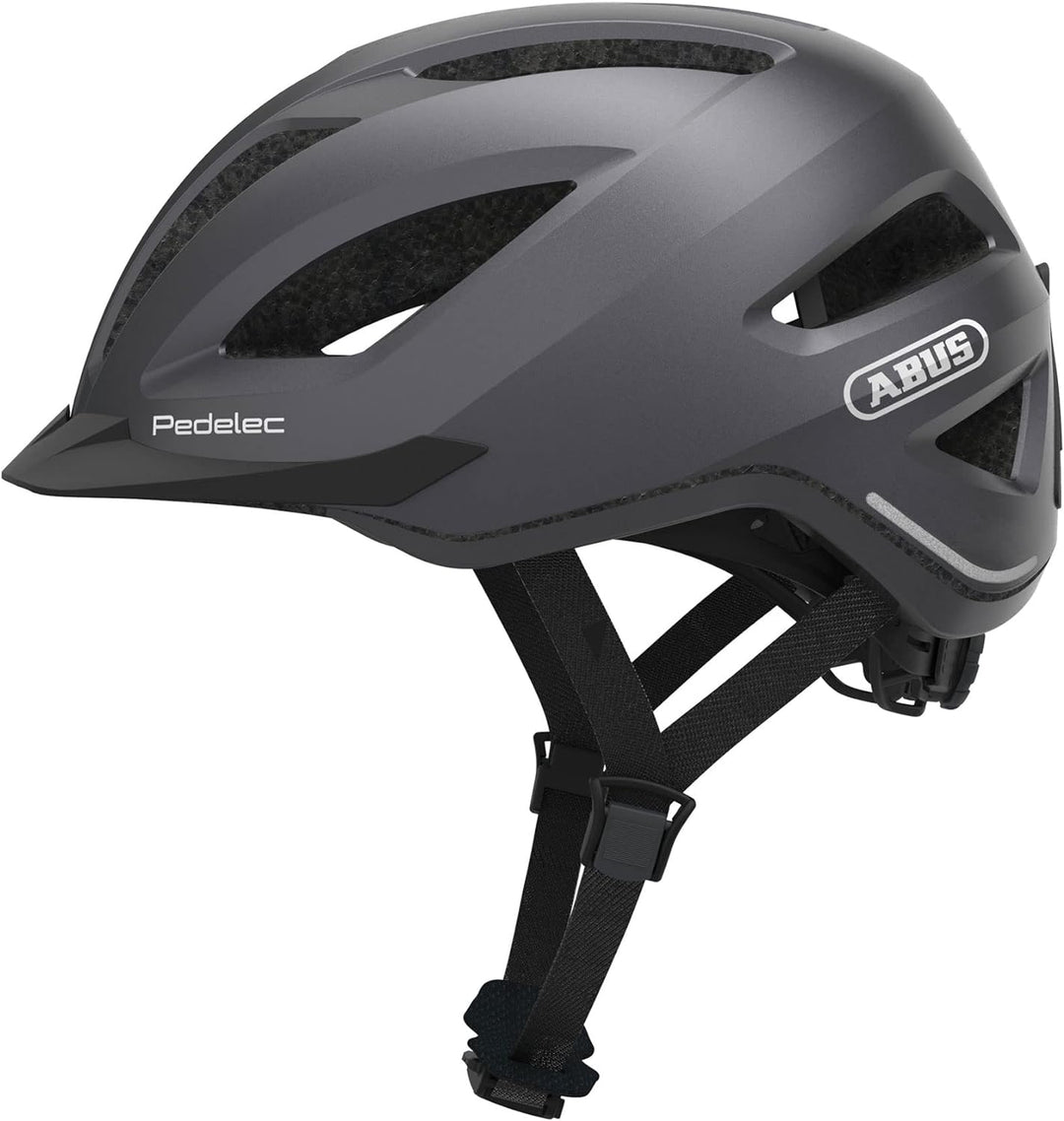 ABUS City-Helm Pedelec 1.1 - Fahrradhelm mit Rücklicht für den Stadtverkehr - für Damen und Herren L