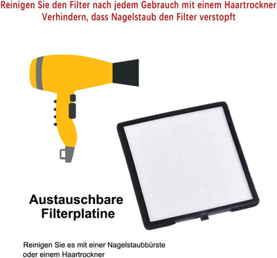 Nagel Staubsauger (Keine Notwendigkeit Staub Taschen) Profi Nagel Staubabsaugung Tischabsaugung Näge