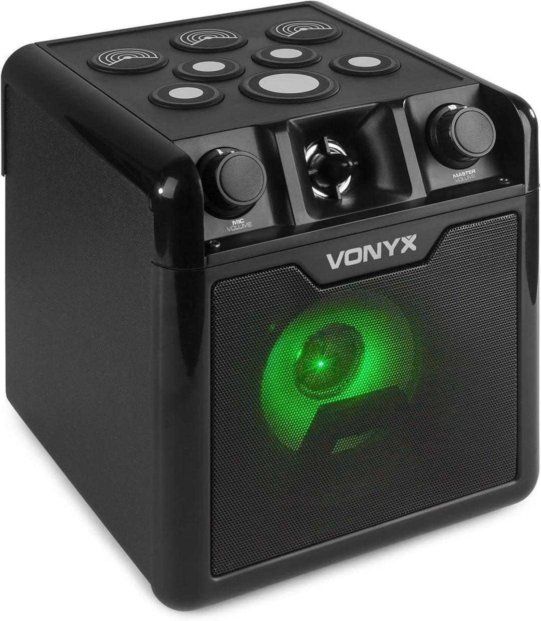 Vonyx SBS50B-DRUM Karaoke Maschine für Kinder mit Drum Pads, inkl. Mikrofon, Bluetooth, Party Lautsp
