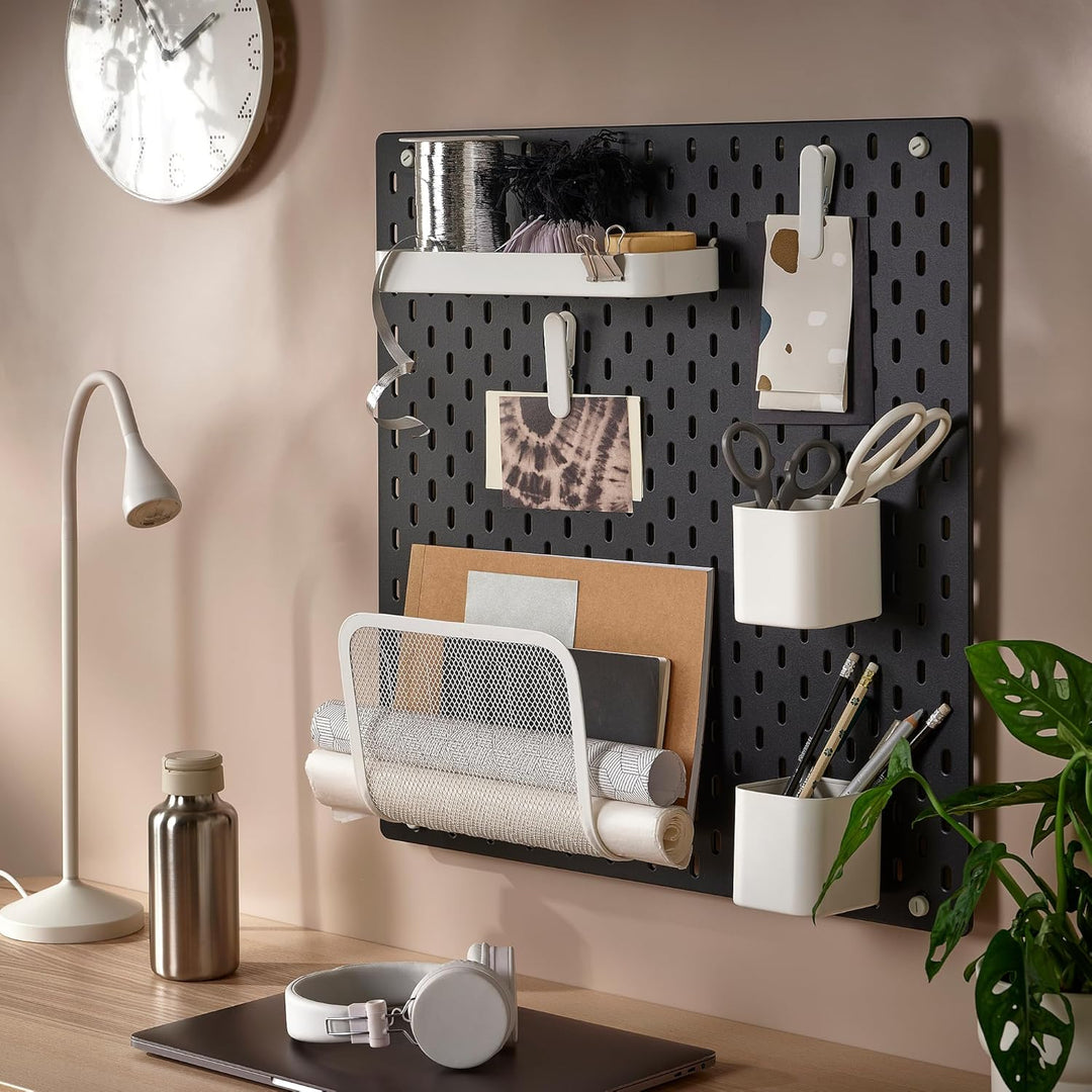 IKEA SKÅDIS Stecktafel, 56 x 56 cm, Schwarz