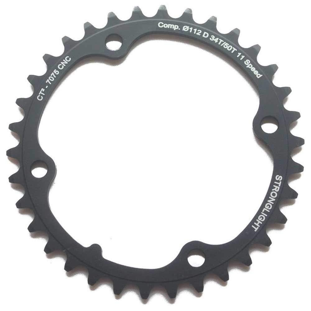 Stronglight Type F Kettenblatt (145/112mm | innen | 38 Zähne | 11-Fach) Schwarz, Schwarz