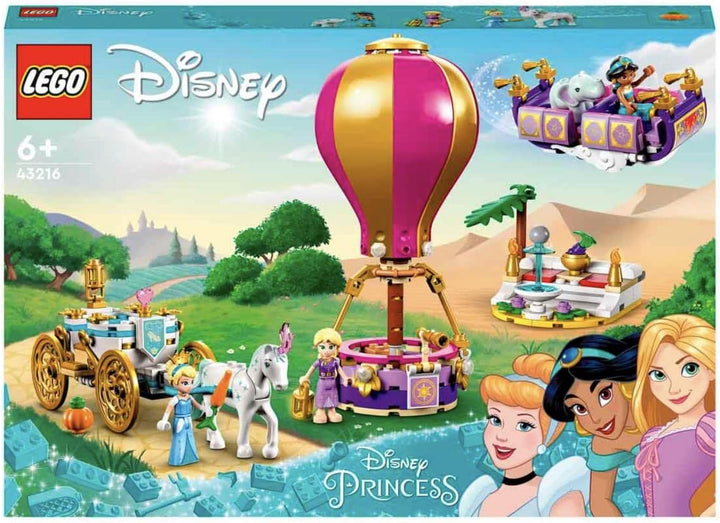 LEGO 43216 Disney Prinzessinnen auf magischer Reise Spielzeug mit Cinderella, Jasmine, Rapunzel Mini