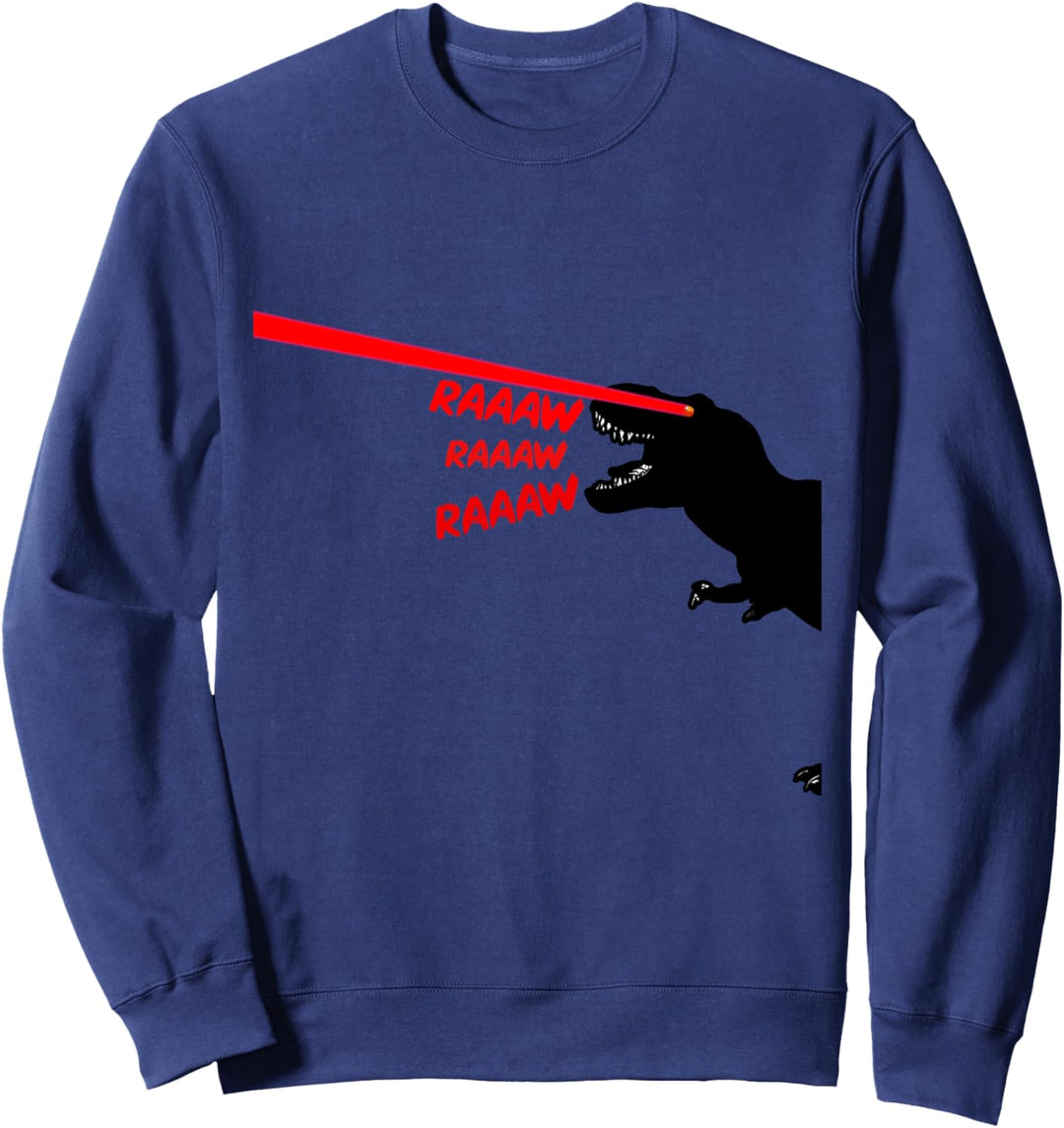 Lustig Black T Rex Dinosaurier mit Laserauge Sweatshirt