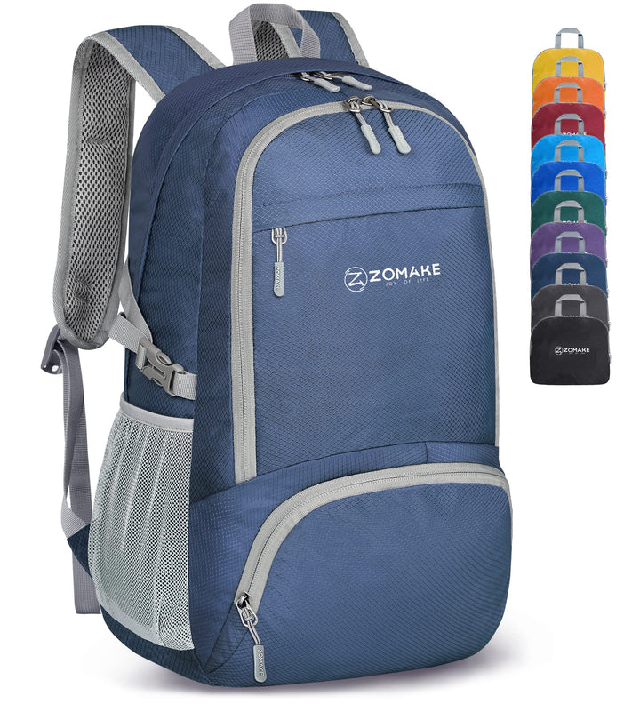 ZOMAKE Leicht Faltbarer Rucksack Packbare Backpacks 30L,Kleiner Faltbar Wanderrucksack Wasserdicht f