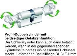BKS Profilzylinder/Türschloss PZ 88, Baulänge: 27/27 bis 80/80 wählbar, in SN-TEC Schliessung incl.