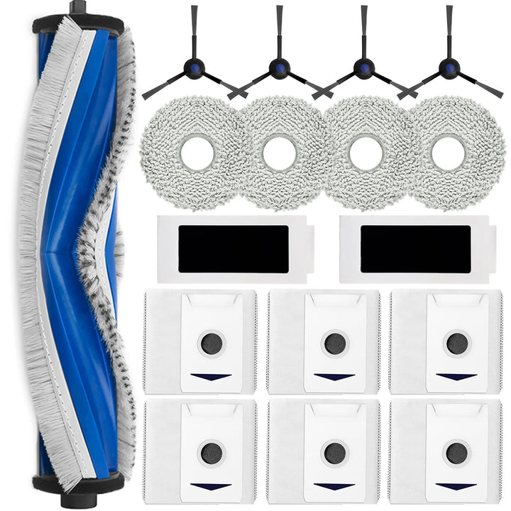 Zubehörset für ECOVACS DEEBOT T30 Omni/ T30 PRO Omni, JKOISL 1*Rollbürste 6*Staubbeutel 4*Mopp Wisch