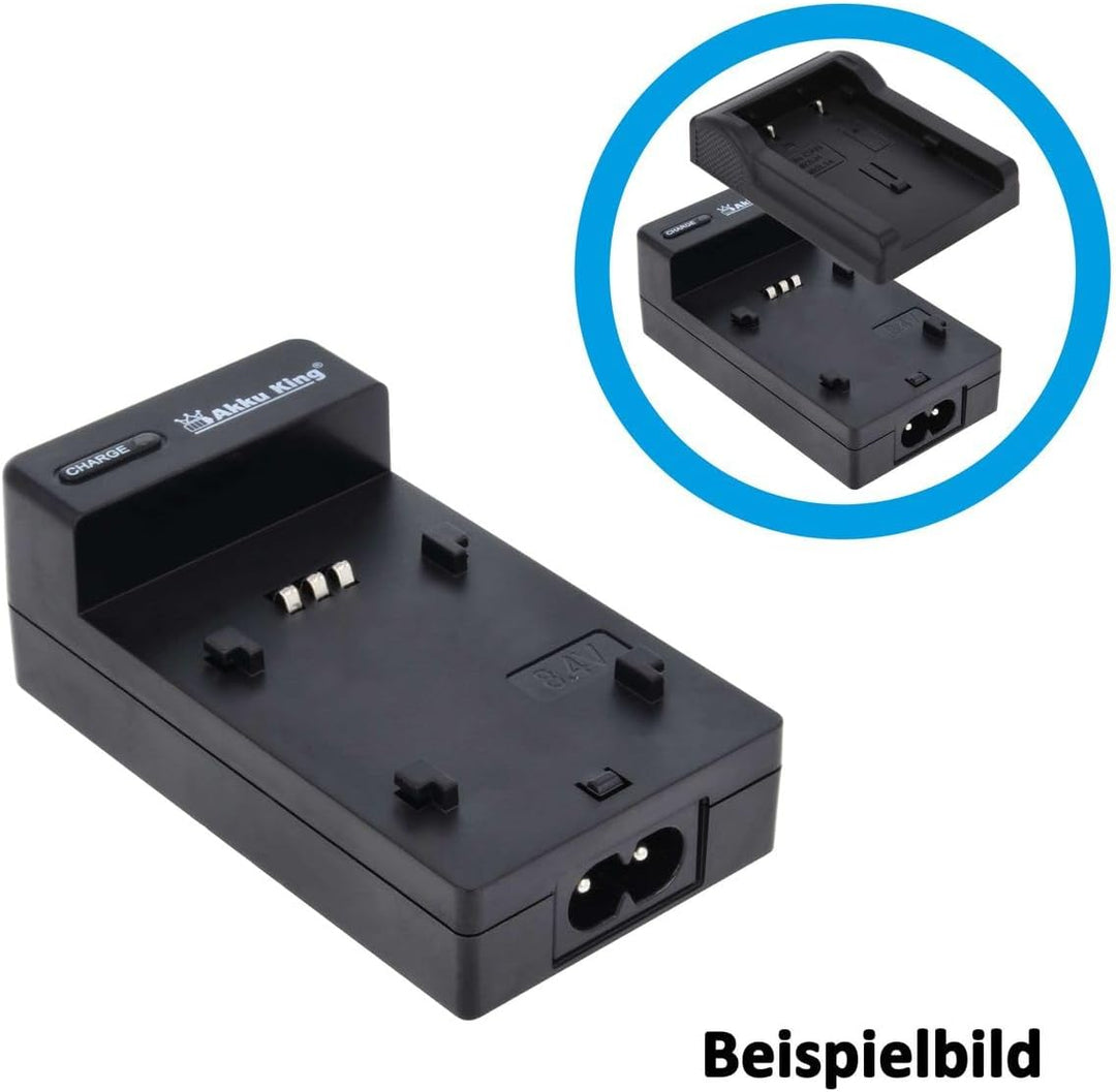 2in1 KFZ + Netz Ladegerät kompatibel mit Panasonic Akku VW-VBD29, VW-VBD58, VW-VBD78 Reise-Ladegerät