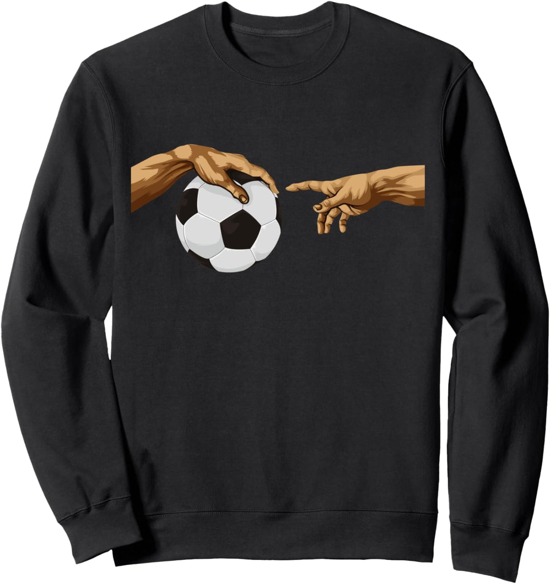 Fussball "Die Erschaffung Adams" Michelangelos Hand Sweatshirt
