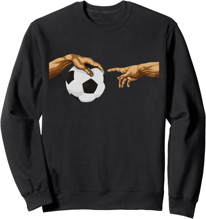 Fussball "Die Erschaffung Adams" Michelangelos Hand Sweatshirt