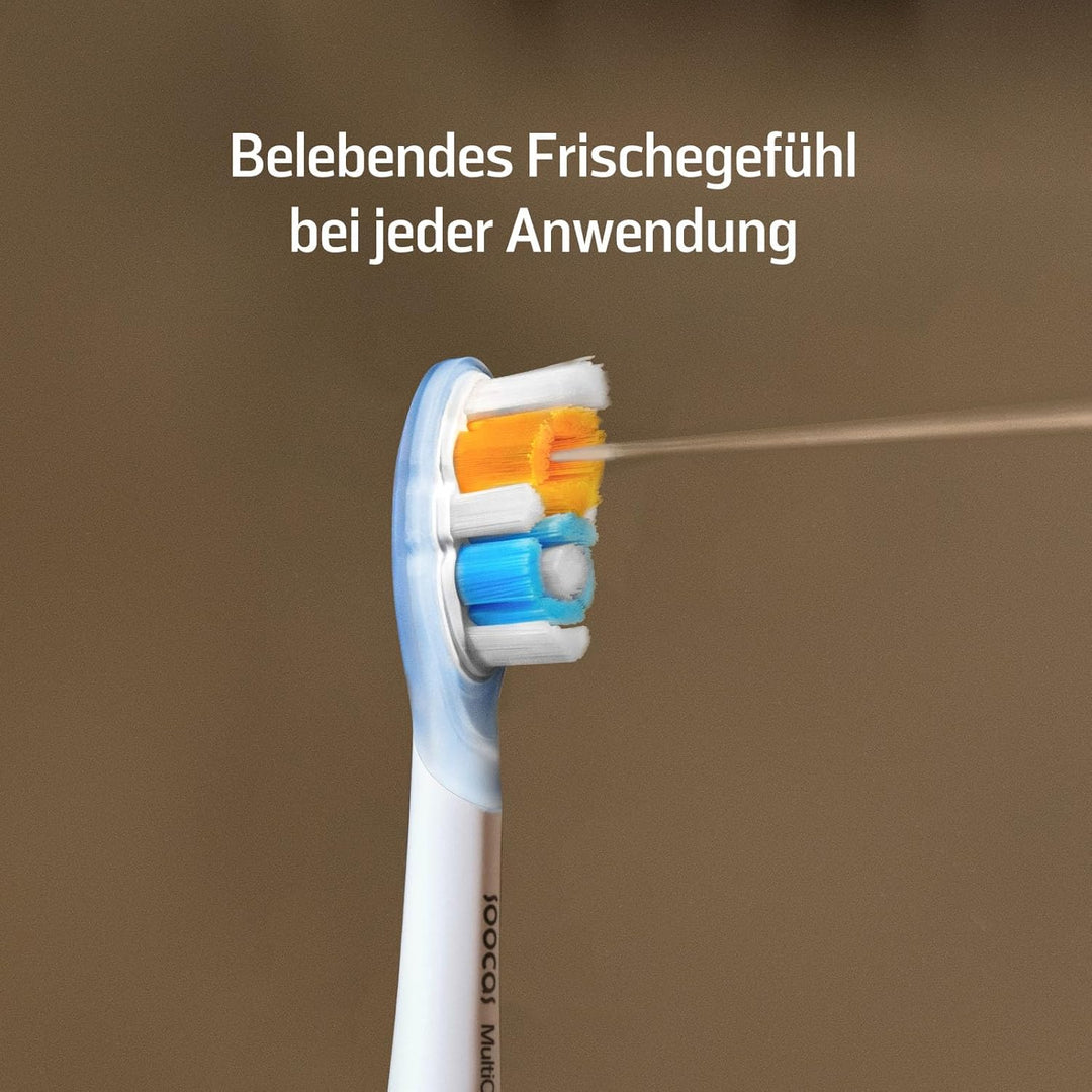Soocas Multiclean Ultra Clean Zahnbürstenköpfe - 2 Ersatzbürsten, kompatibel mit NEOS II und NEOS II