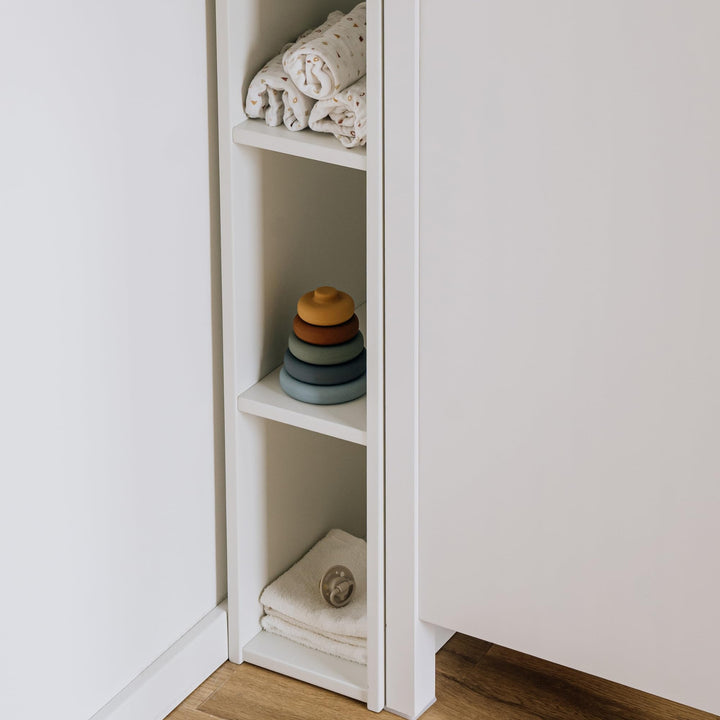 Stauraumregal für IKEA HEMNES Kommode – passgenaues Zwischenregal für Windeln, Babykleidung & Pflege