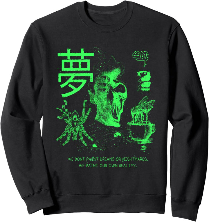 Dreams Green - Edgy Goth Ästhetik Sweatshirt