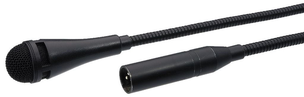 MONACOR DMG-450 Dynamisches Mikrofon (Schwanenhals), schwarz, 232620