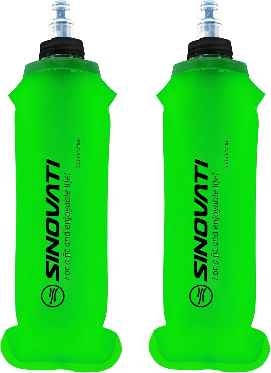 SINOVATI® TPU Faltbare Trinkflaschen, Soft Flask, Wasserflasche BPA-Frei Sportflasche für Trinkrucks