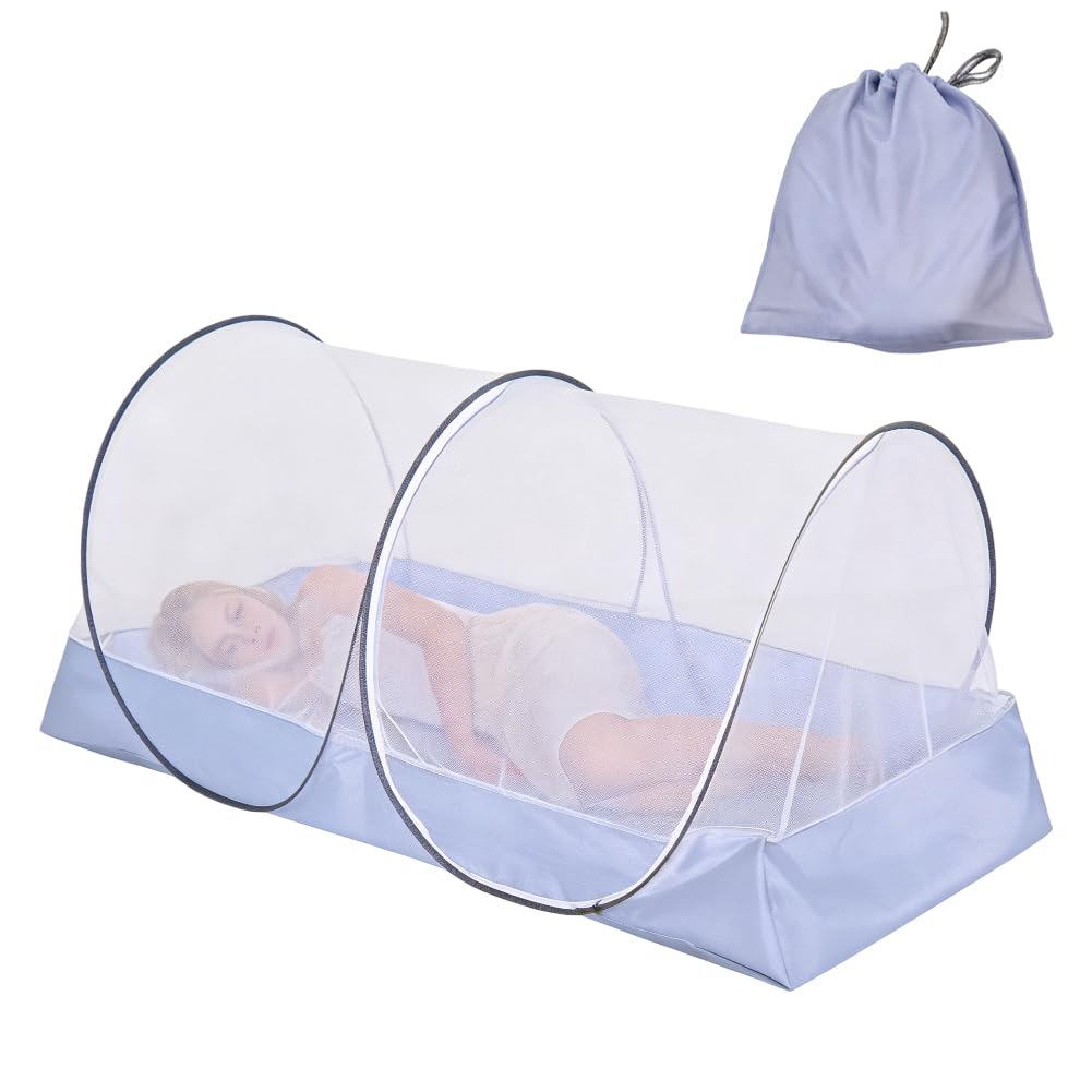 Faltbares Moskitonetz, Moskitonetz Pop Up, Moskitonetzs Reise, Moskitonetzs Bett, 200 x 100 x 73 cm,