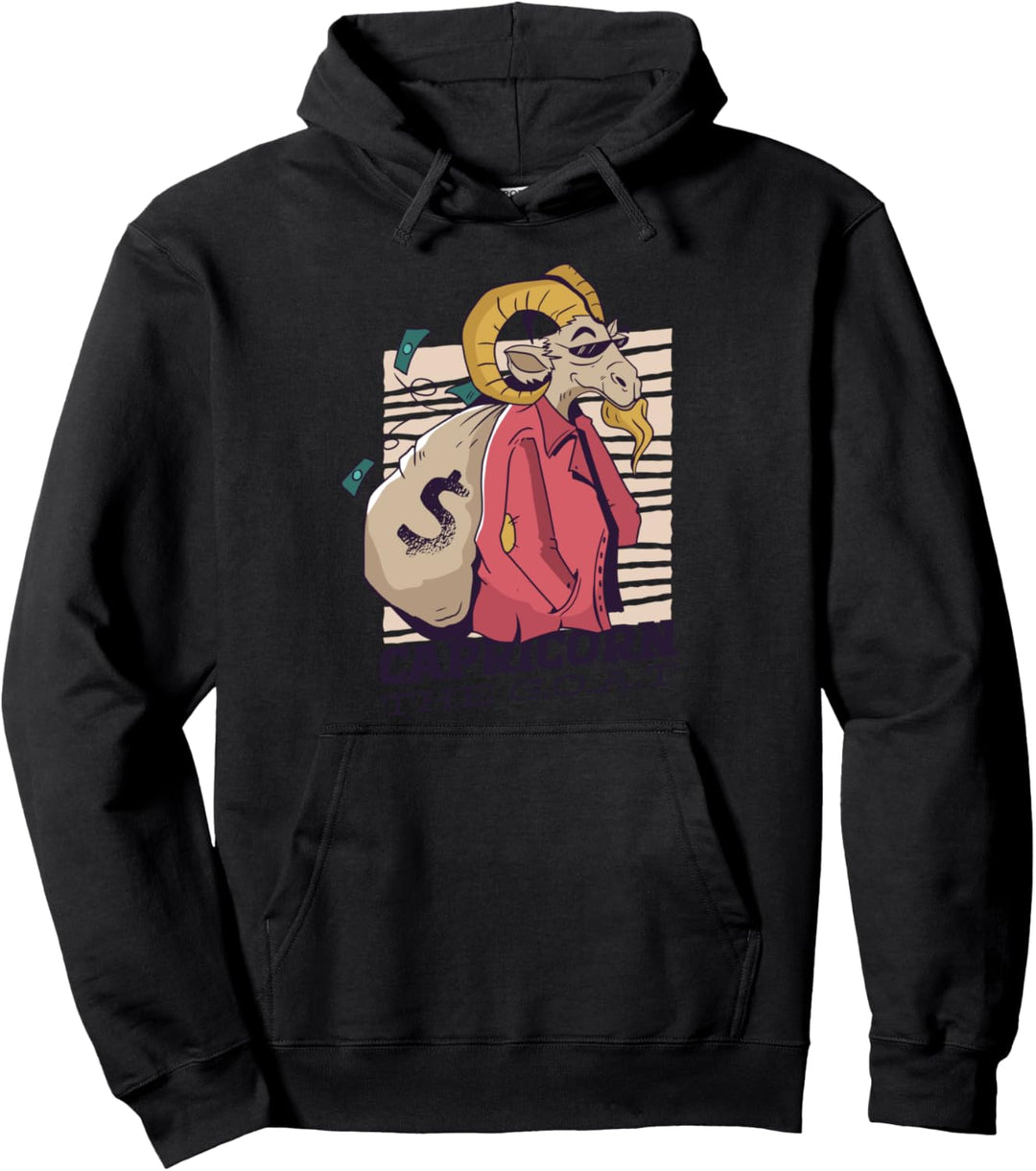 Steinbock Tierkreiszeichen Horoskop Symbol Astrologie Geburt Pullover Hoodie