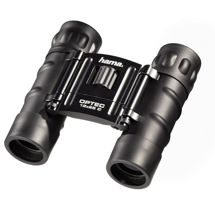 Hama Kompaktes Fernglas 12x25 für scharfe Weitsicht, 12-fach Vergrösserung, Objektivdurchmesser 25 m