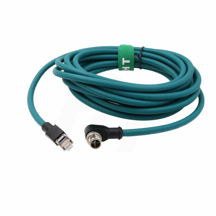 HT Netzwerkkabel M12 8-polig X-Code, RJ45 Cat7e Ethernet-Kabel für Cognex Basler Sensor industrielle