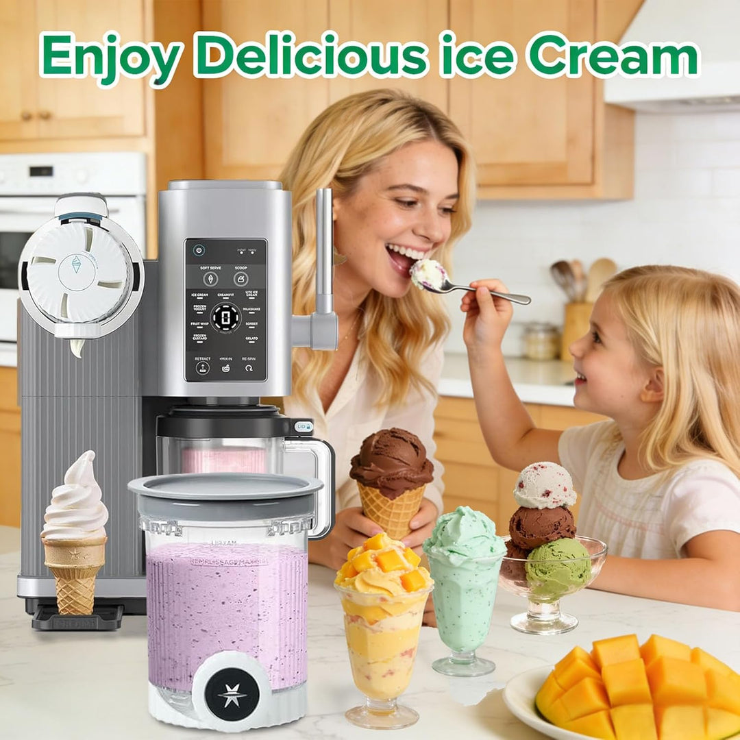 4 Stück Behälter für Ninja Swirl by CREAMi – Kompatibel mit Ninja NC700 NC701EU – 480ml Eiscreme Pin
