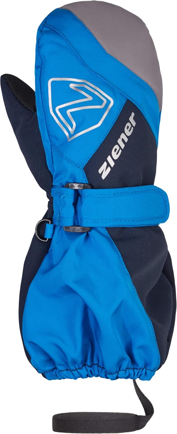Ziener Unisex Baby Laurus Mitten Ski-Fäustling/Winter | wasserdicht, Lange Stulpe, reflektierend 128