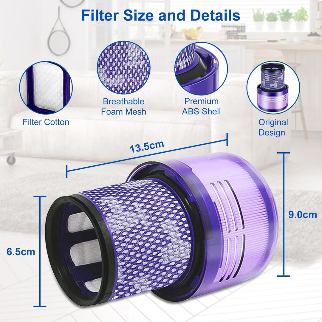 V11 Filter für Dyson, 3 Stück Ersatzfilter für Dyson V15 Detect, Ersatz Filter für Dyson V11 V15 SV1
