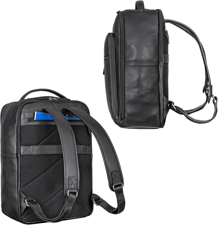 STILORD 'Gordon' Rucksack Leder Herren und Damen Messenger Rucksack Laptop 17 Zoll Lederrucksack Dam