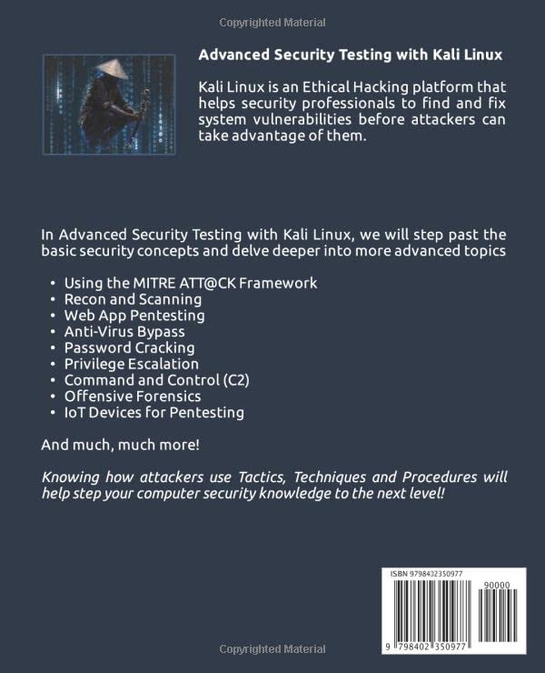 Advanced Security Testing with Kali Linux, Taschenbuch