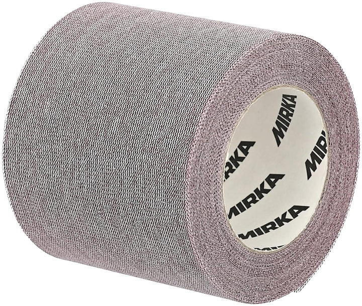 Mirka Abranet Netz-Schleifrolle 115 mm x 10 m Klett / Korn P120 / 1 Rolle / zum Schleifen von Holz,