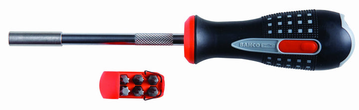 Bahco - 808050A Schraubendreher + Bits - BAH808050A, 1/4-Inch, 230 mm Bithalter, Bithalter