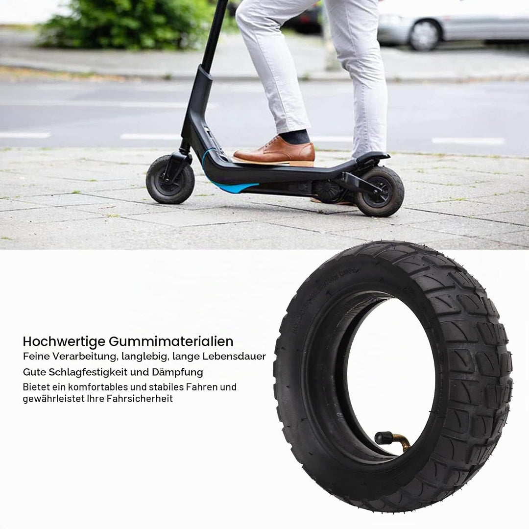 Hapivida E Scooter Reifen mit Schlauch, 8.5x3.0, Verdickt Ersatzreifen, mit 90 Grad Luftdüsen, Ersat