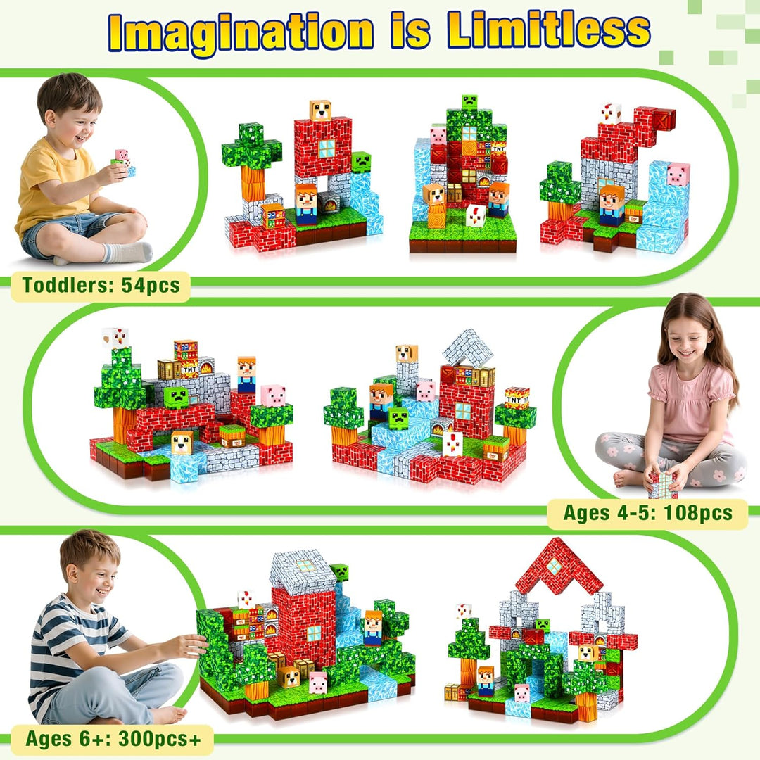 Magnetische Bausteine, Magnetbausteine Magnetspielzeug Magneten Kinder, Magnetisches Spielzeug für K