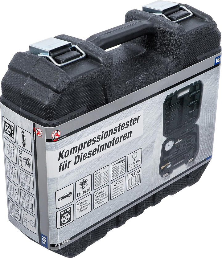 BGS Do it yourself 62660, Kompressionstester für Dieselmotoren Single, Single