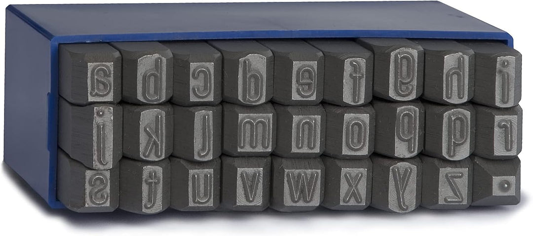 GRAVUREM-S Schlagbuchstaben, Schlagstempel, Prägestempel, Einschlagbuchstaben - KLEINBUCHSTABEN a-z,